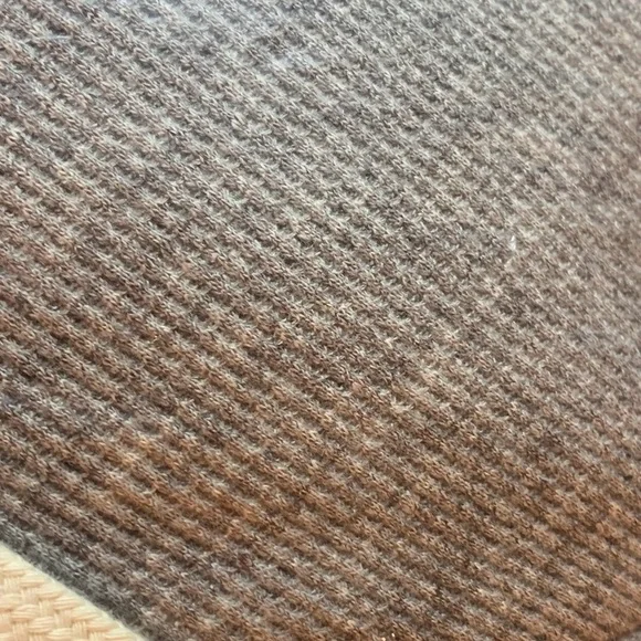 LANDSEND Men's Sherpa Lined Waffle Full Zip Hoodie - Picture 2 of 2